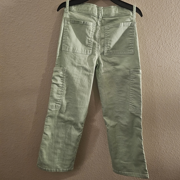 Trendy Kids' Mint Green Wide Leg Utility Jeans - Picture 12 of 13